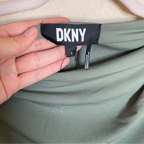 DKNY Olive Cowl Neck Shell Top - NWT - Picture 6 of 8